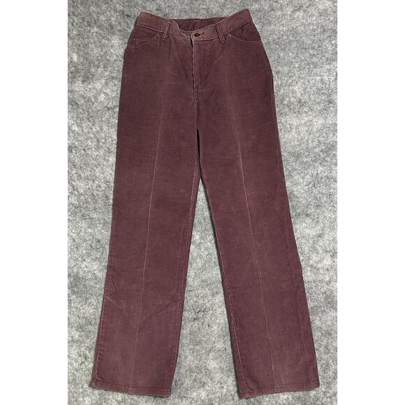 Vintage CHIC by H.I.S. Mauve Corduroy Pants Women’s 12 Pink High Waisted 70’s - Picture 3 of 15
